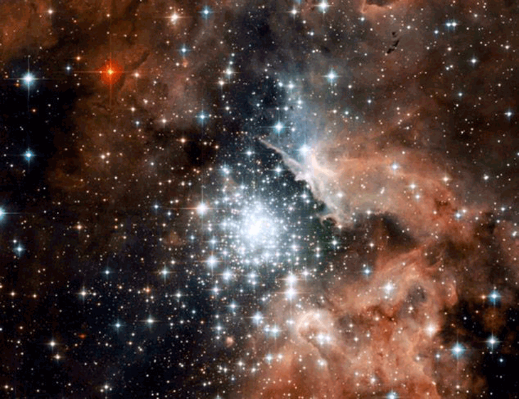 Звёздное скопление NGC 3603.
